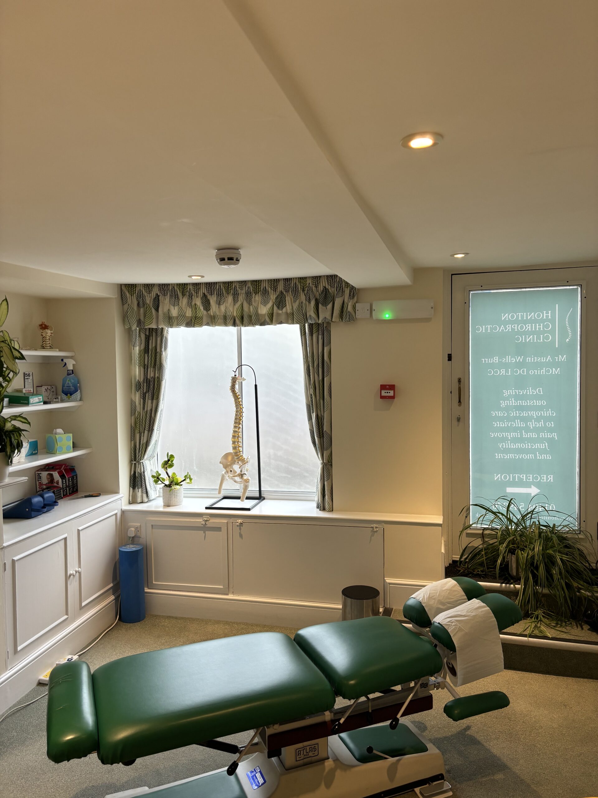 Honiton Chiropractic Clinic treatment room