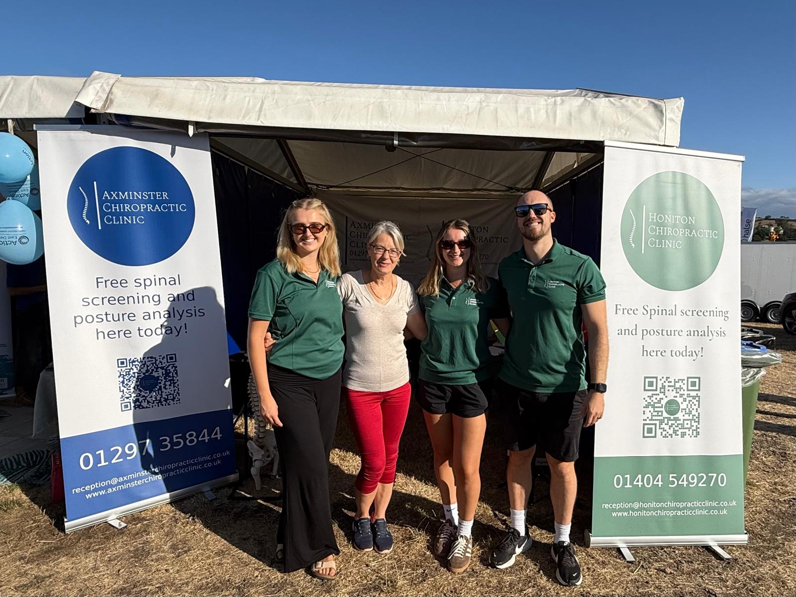 The Honiton Chiropractic team at The Honiton Show 2026