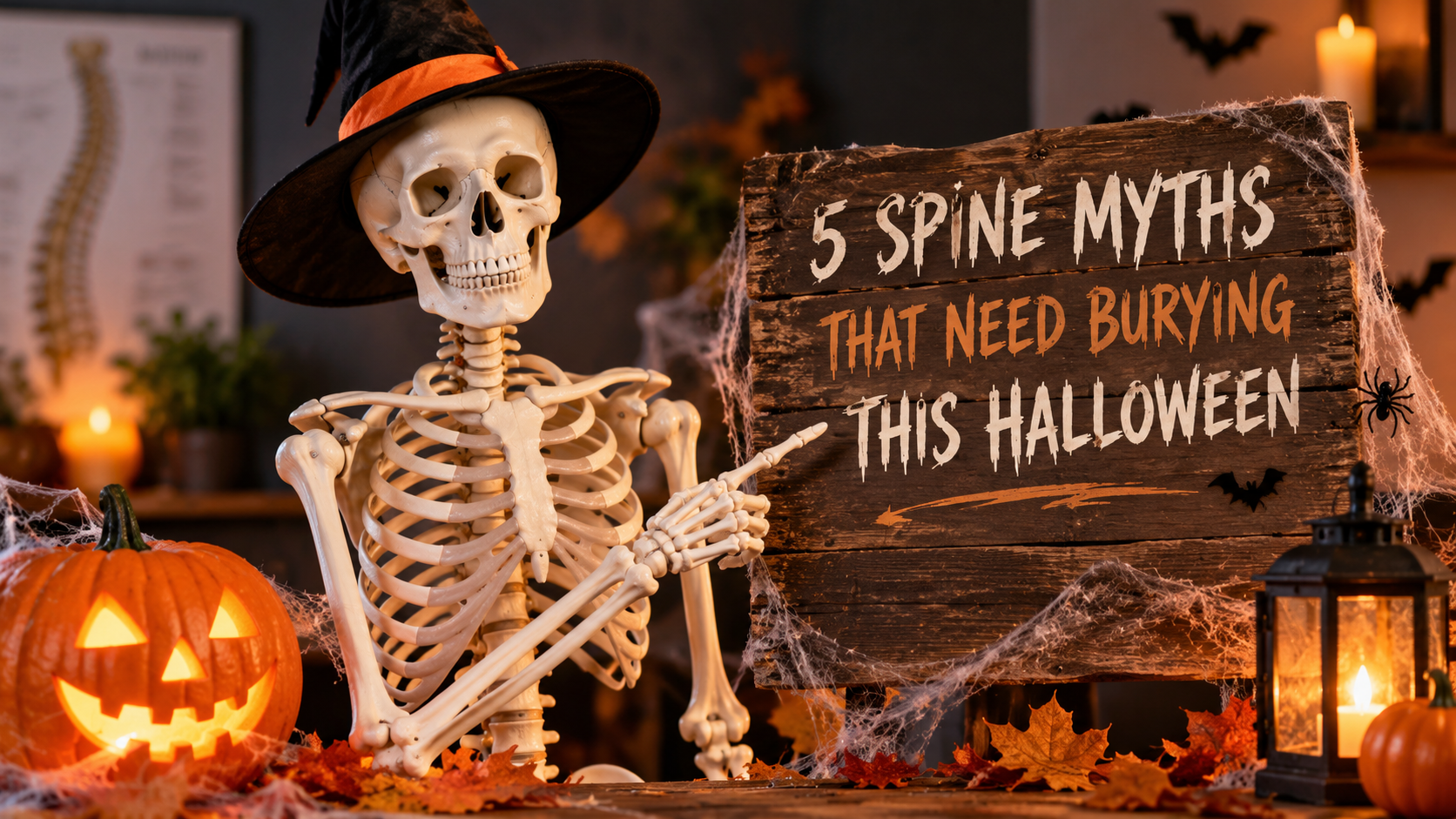 Honiton chiropractors explain five common back pain and spine myths this Halloween.